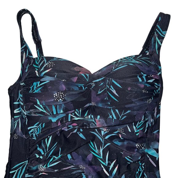 NIP TUCK SWIM Joanne Black Tropical Print One-Piece Multi-Fit Cup Swimsu… - Picture 6 of 8